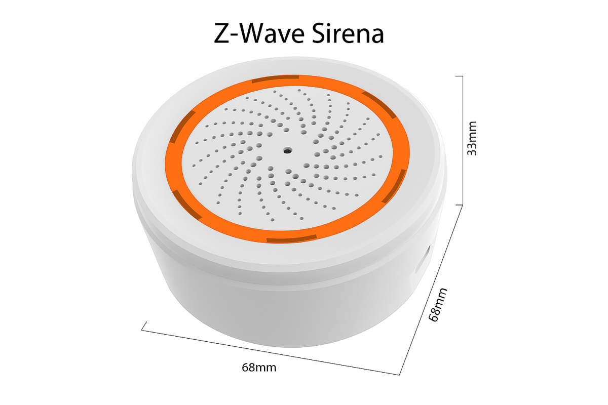 Sirena Inteligente Tuya 120dB (WiFi/Zigbee): Tu Alarma de Sonido y Luz para el Hogar - TuAliado Homeplus