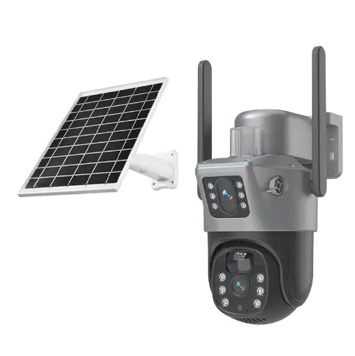 Cámara de Seguridad Solar WiFi para Exterior: Vigilancia HD 24/7 sin Cables - TuAliado Homeplus