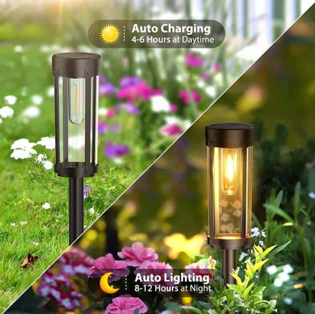 Lámpara Solar para Jardín Estilo Tungsteno: - TuAliado Homeplus