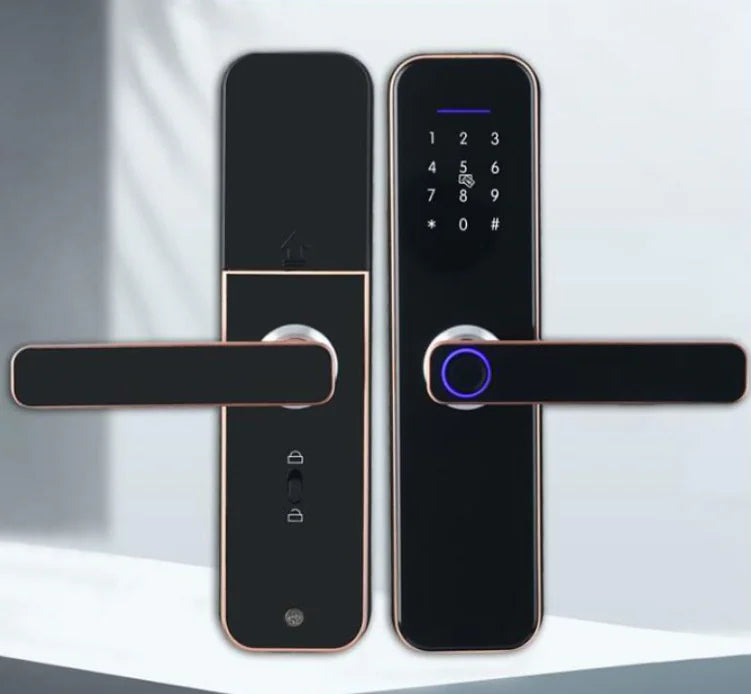 Cerradura Inteligente F005 de Aluminio: 6 Métodos de Acceso para Máxima Seguridad