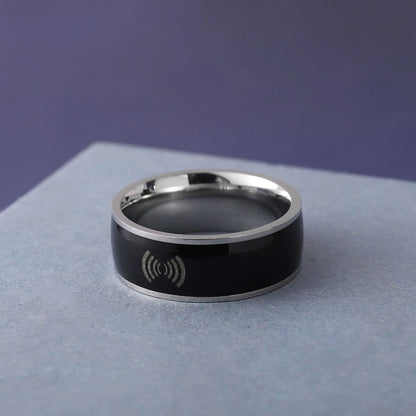 Titanium Steel Smart Ring for Phone Tagging