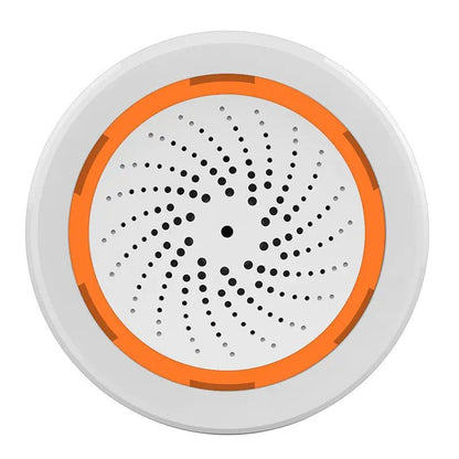 Sirena Inteligente Tuya 120dB (WiFi/Zigbee): Tu Alarma de Sonido y Luz para el Hogar - TuAliado Homeplus