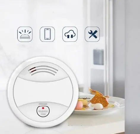 Detector de Humo Inteligente WiFi (Tuya): Tu Guardián Anti-Incendios 24/7 - TuAliado Homeplus