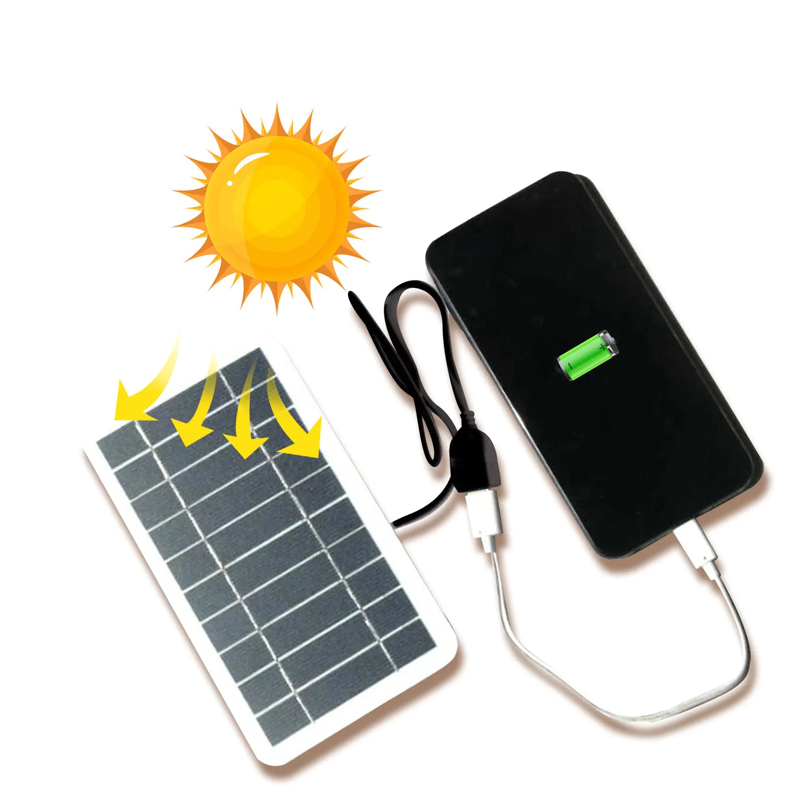 Mini Cargador Solar de Emergencia (2W): Tu Energía de Respaldo Portátil - TuAliado Homeplus