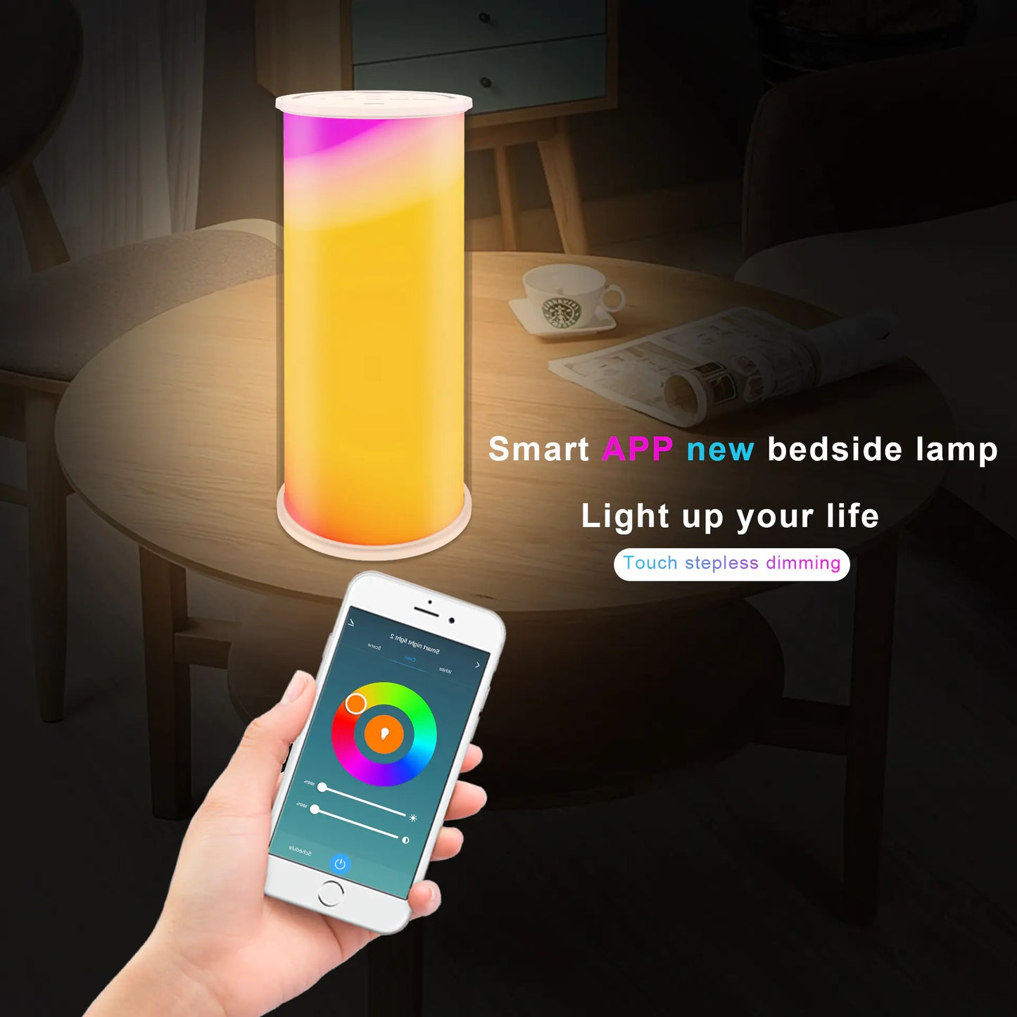 RGB WiFi Colorful Portable Night Light for Home & Camping