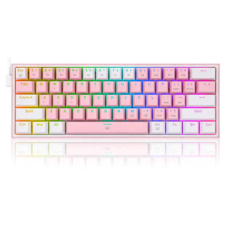 Teclado mecánico Redragon K617 de 61 teclas con intercambio en caliente
