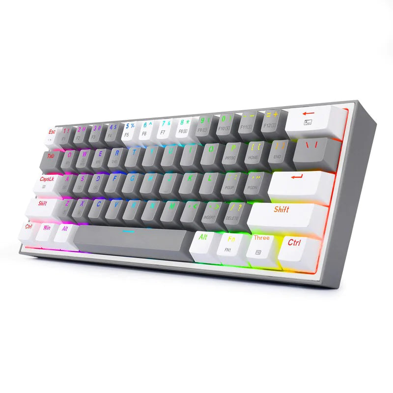 Teclado mecánico Redragon K617 de 61 teclas con intercambio en caliente