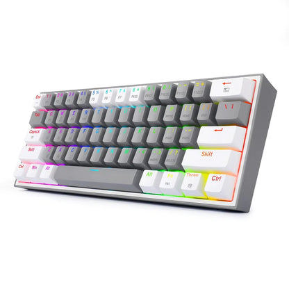 Teclado mecánico Redragon K617 de 61 teclas con intercambio en caliente