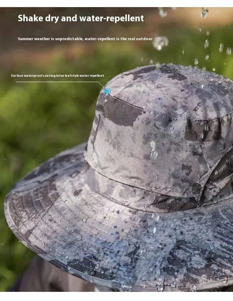 Gorra con ventilador solar y protección UV para mantenerse fresco al aire libre.