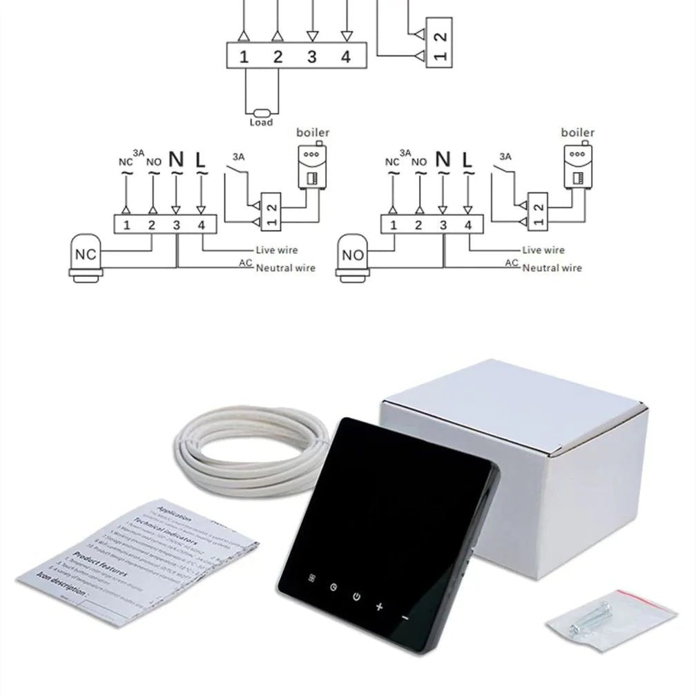 Termostato Inteligente WiFi (Tuya): Control de Clima y Ahorro Energético - TuAliado Homeplus