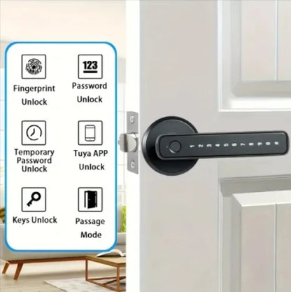 Cerradura Inteligente Biométrica WiFi (Tuya): Seguridad Avanzada para tu Hogar y Oficina