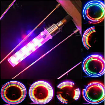 "5 LED Wheel Lights for Bikes - Valve Cap Lights"