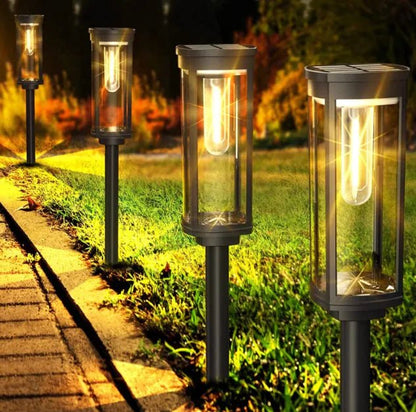 Lámpara Solar para Jardín Estilo Tungsteno: - TuAliado Homeplus