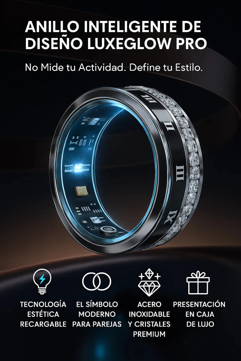Anillo Inteligente de Diseño LuxeGlow Pro (Luz Estética Recargable) TuAliado Homeplus