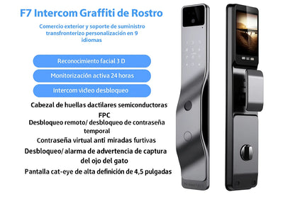Cerradura Inteligente F7 con Reconocimiento Facial: Máxima Seguridad y Conveniencia con Videoportero Tuya