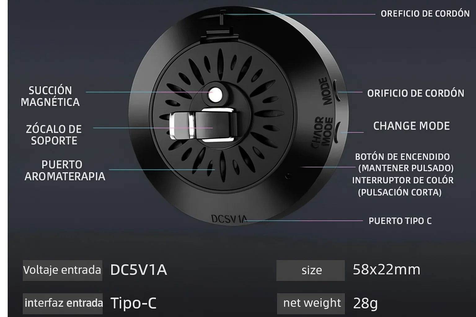 Parlante Bluetooth Portátil con Luces RGB Rítmicas: Sonido y Espectáculo de Luces en Uno - TuAliado Homeplus