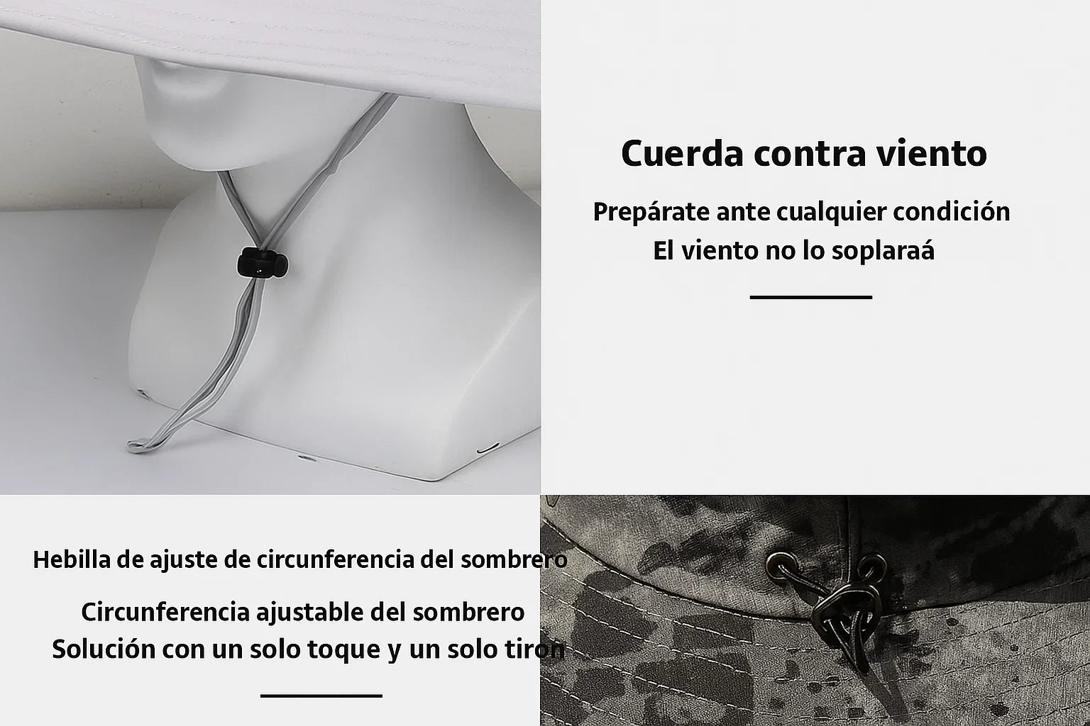 Gorra con ventilador solar y protección UV para mantenerse fresco al aire libre.