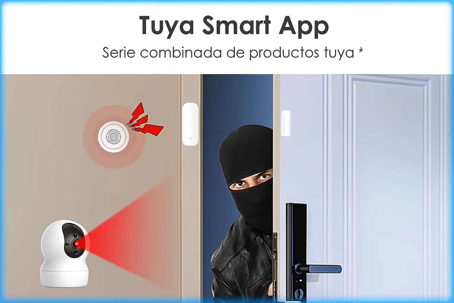 Sensor Inteligente WiFi para Puertas y Ventanas: Tu Alerta de Seguridad Instantánea - TuAliado Homeplus
