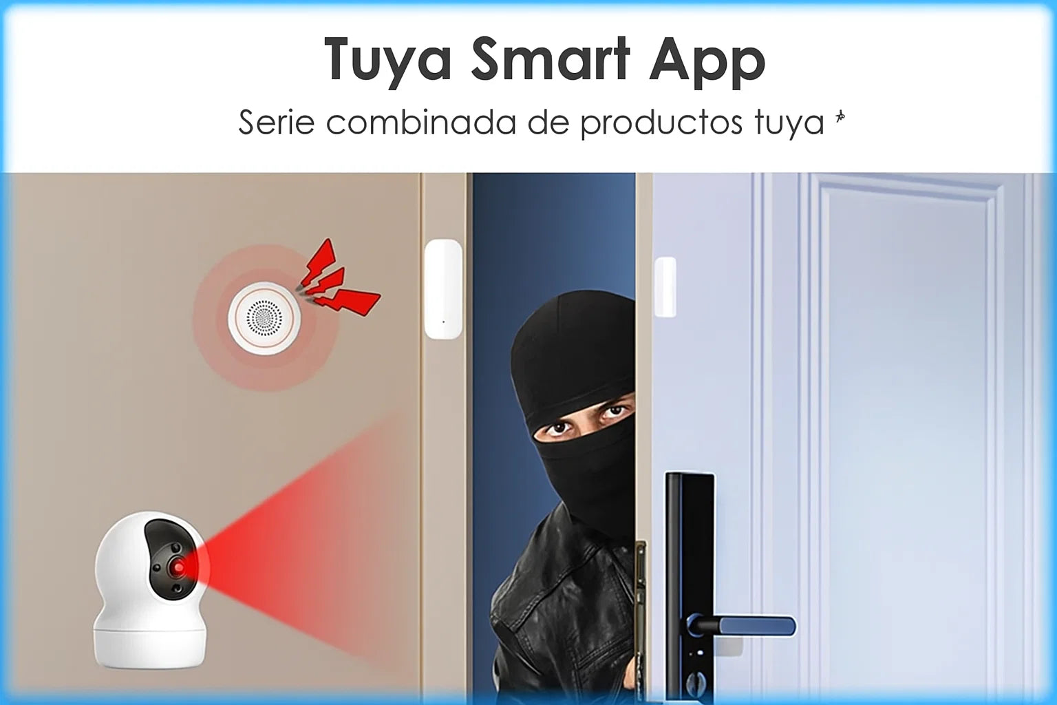 Sensor Inteligente WiFi para Puertas y Ventanas: Tu Alerta de Seguridad Instantánea - TuAliado Homeplus