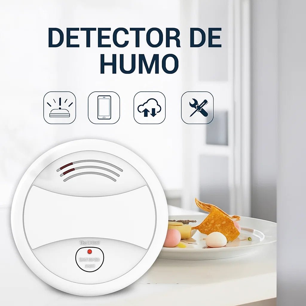 Detector de Humo Inteligente WiFi (Tuya): Tu Guardián Anti-Incendios 24/7 - TuAliado Homeplus