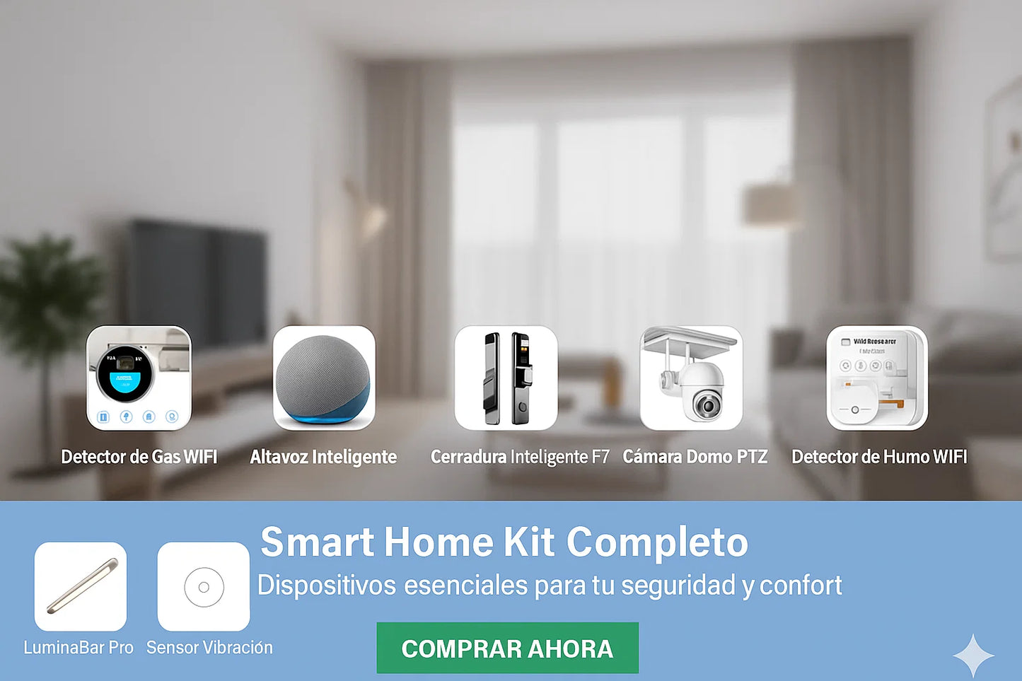 Kit 2 Seguridad: Paquete PREMIUM PLUS: "Ojos en el Interior" - TuAliado Homeplus