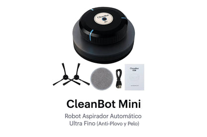 CleanBot Mini: Robot Aspirador Automático Ultra Fino (Anti-Polvo y Pelo) TuAliado Homeplus