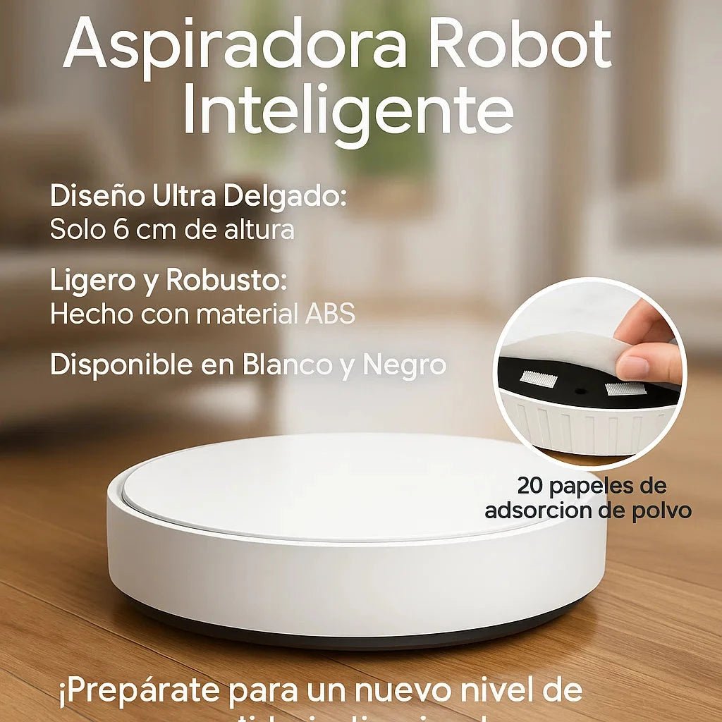 CleanBot Mini: Robot Aspirador Automático Ultra Fino (Anti-Polvo y Pelo) TuAliado Homeplus