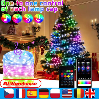 RGB IC LED Fairy String Lights with Smart APP Control