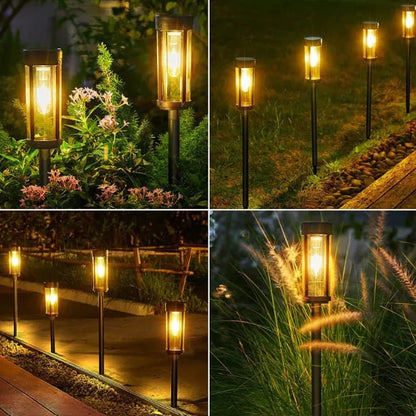 Lámpara Solar para Jardín Estilo Tungsteno: - TuAliado Homeplus