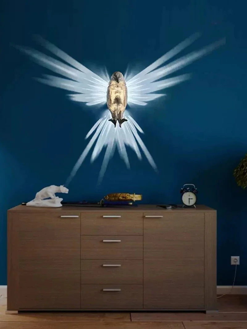 Lámpara de Pared Águila Majestuosa: Arte y Luz en Vuelo