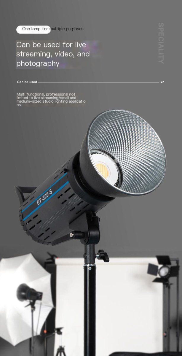 Lámpara de Luz Continua Profesional 300W (COB Bicolor) para Fotografía y Video TuAliado Homeplus