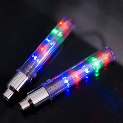 "5 LED Wheel Lights for Bikes - Valve Cap Lights"