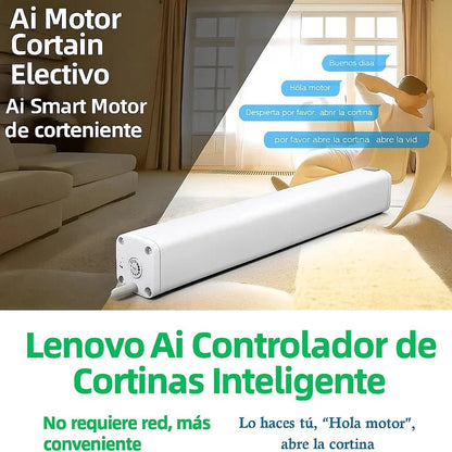 Riel de Cortina Eléctrico Inteligente (Control por App y Voz) TuAliado Homeplus