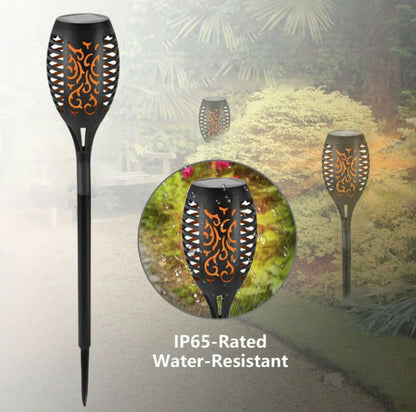 Antorcha Solar para Jardín con Efecto de Llama Realista (96 LEDs) - TuAliado Homeplus