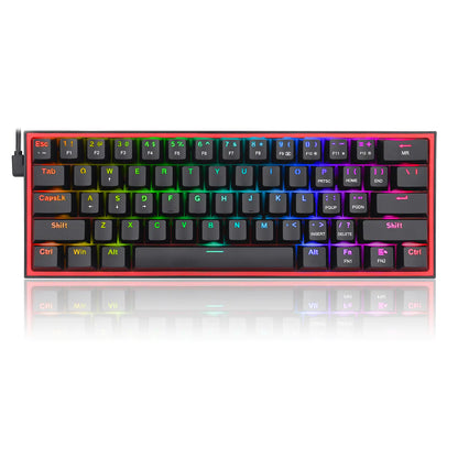 Teclado mecánico Redragon K617 de 61 teclas con intercambio en caliente