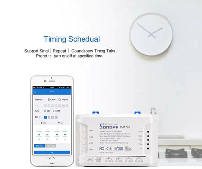 SONOFF 4CH PRO R2 Smart Switch with Remote Control TuAliado Homeplus