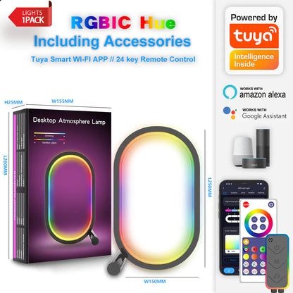 Smart WiFi RGB Creative Desk Lamp for Gaming Setup