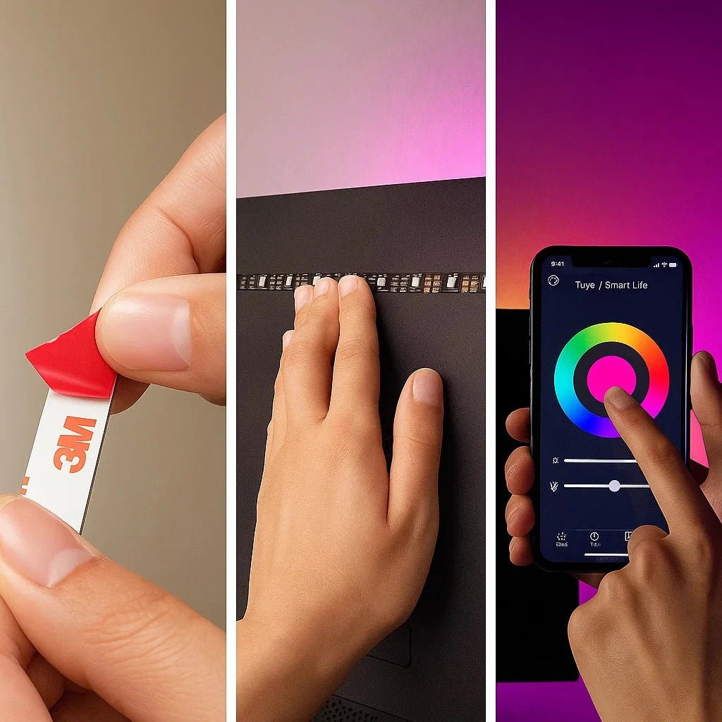 Tira de Luces LED RGB Chroma Flow (Control por App y Voz) TuAliado Homeplus