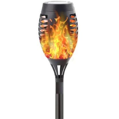 Antorcha Solar para Jardín con Efecto de Llama Realista (96 LEDs) - TuAliado Homeplus
