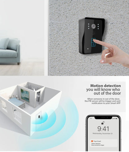 Smart WiFi Video Doorbell with Remote Monitoring TuAliado Homeplus