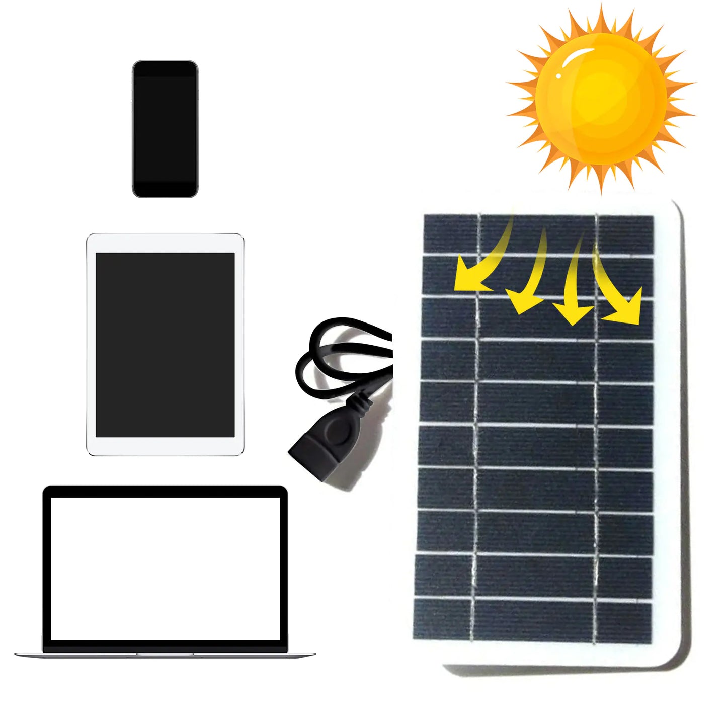 Mini Cargador Solar de Emergencia (2W): Tu Energía de Respaldo Portátil - TuAliado Homeplus