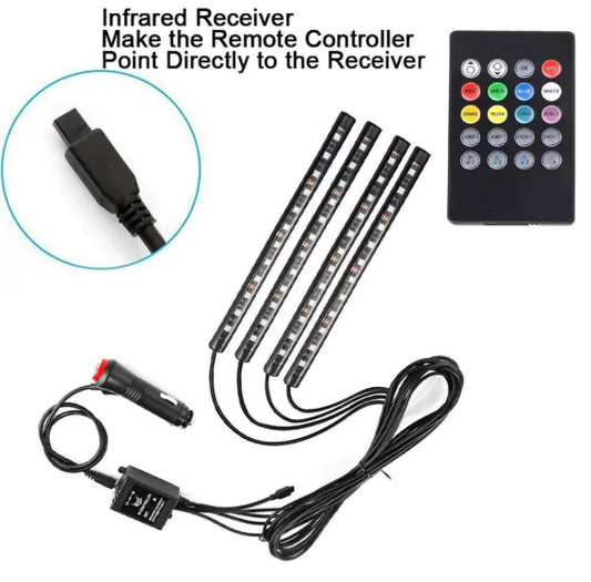 Devine LED Car Lights with RGB Music Rhythm Control