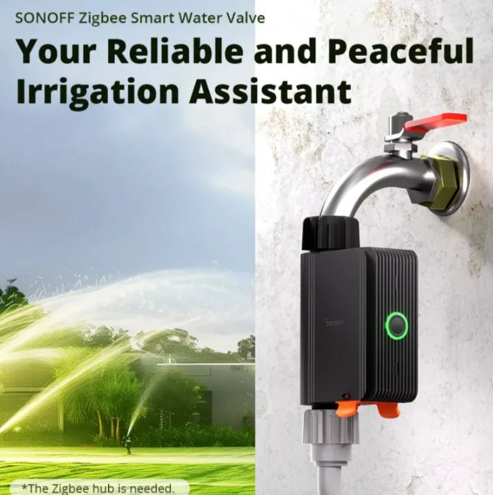 Controlador Inteligente Zigbee para Válvula de Agua: Riego y Seguridad a Distancia - TuAliado Homeplus